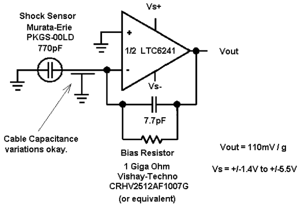 AD charge amplifier