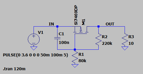 Soft-start circuit schematic